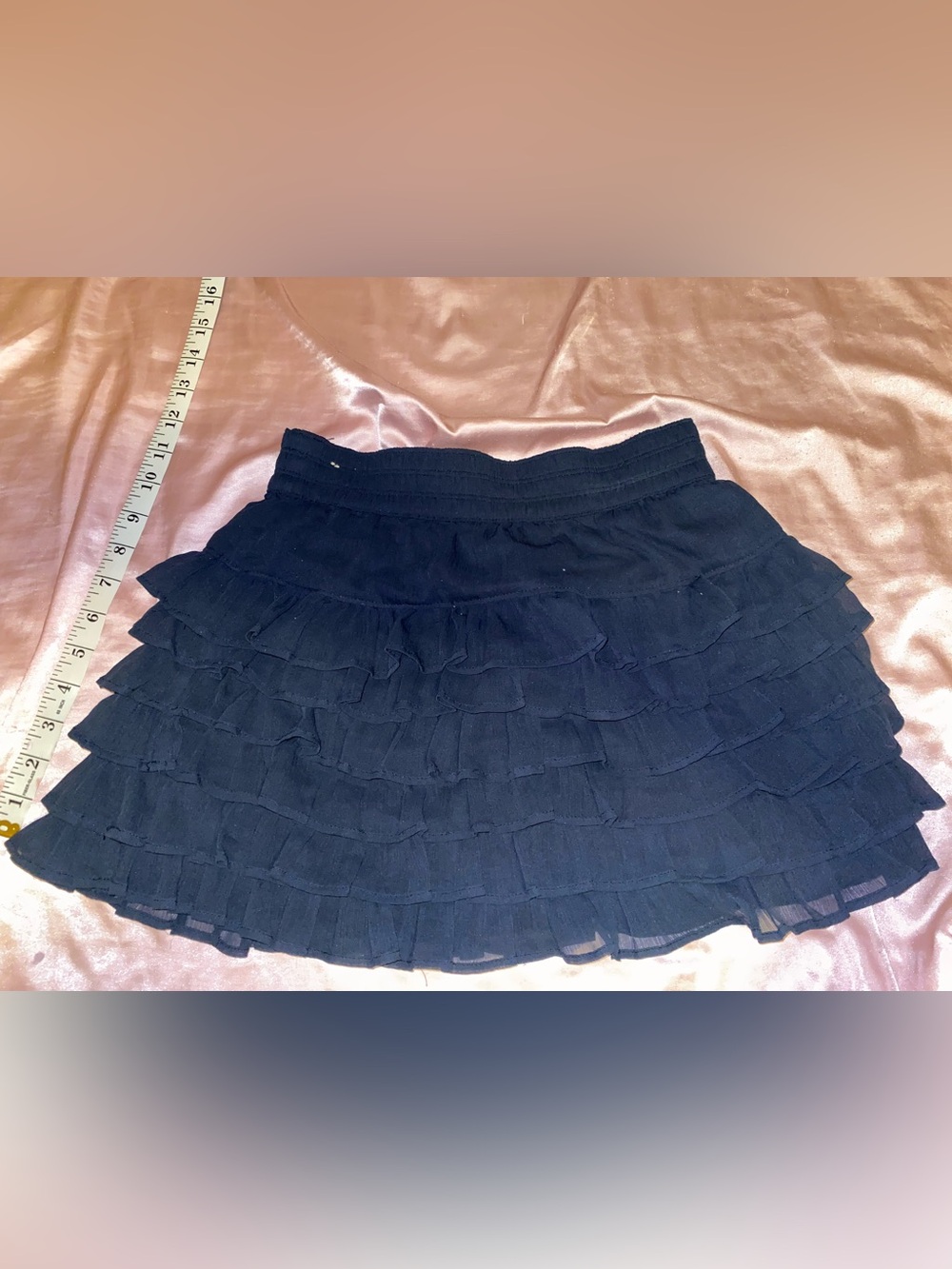 Hollister Navy Ruffle Skirt - Picture 4 of 4